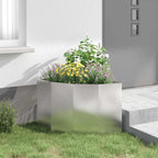 Vaso d'angolo Argento 60 x 60 x 50 cm Acciaio inossidabile