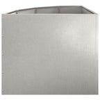 Vaso d'angolo Argento 60 x 60 x 50 cm Acciaio inossidabile