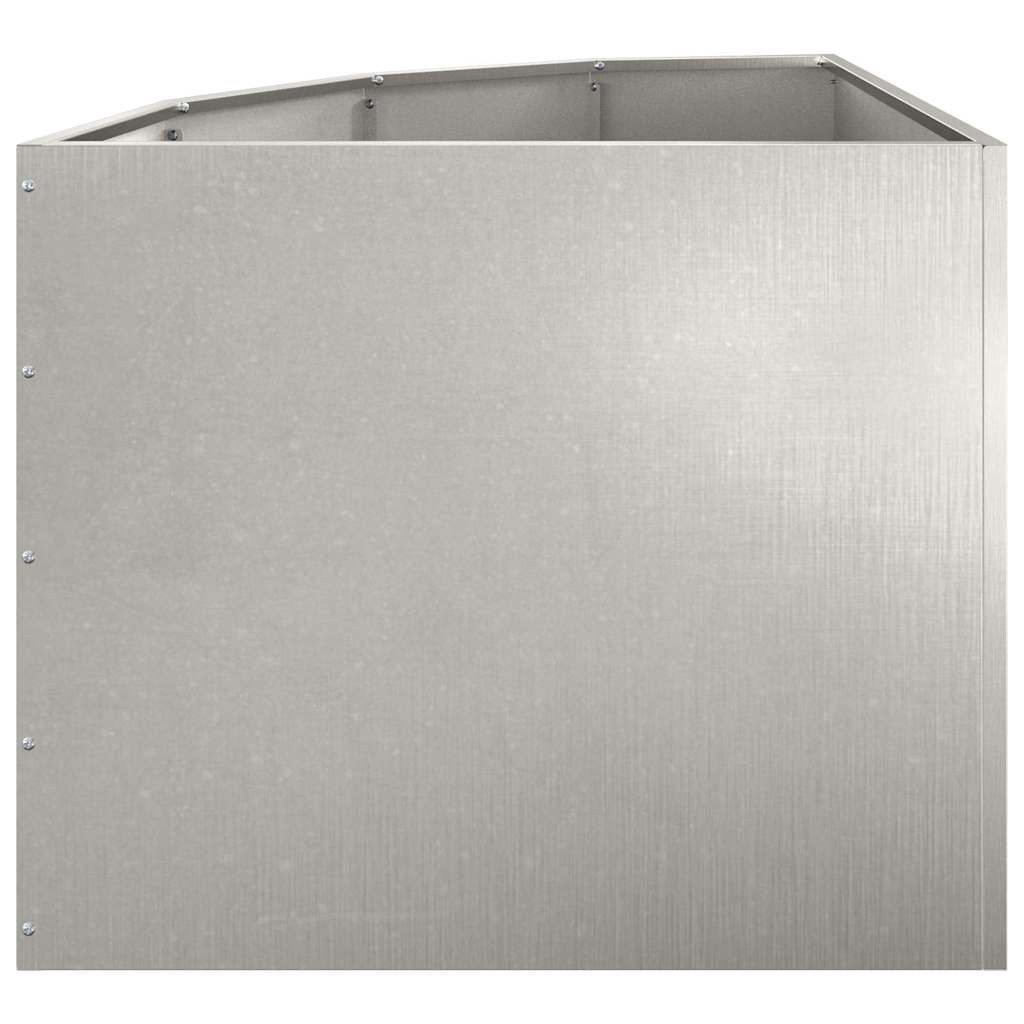 Vaso d'angolo Argento 60 x 60 x 50 cm Acciaio inossidabile