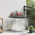 Vaso d'angolo Argento 60 x 60 x 50 cm Acciaio zincato