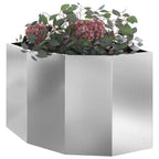Vaso d'angolo Argento 60 x 60 x 50 cm Acciaio zincato