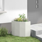 Vaso d'angolo Bianco 45 x 45 x 50 cm Acciaio
