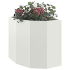 Vaso d'angolo Bianco 45 x 45 x 50 cm Acciaio
