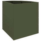 Vaso d'angolo Oliver verde 45 x 45 x 50 cm Acciaio