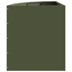 Vaso d'angolo Oliver verde 45 x 45 x 50 cm Acciaio