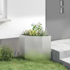 Vaso d'angolo Argento 45 x 45 x 50 cm Acciaio inossidabile
