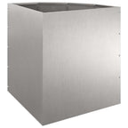 Vaso d'angolo Argento 45 x 45 x 50 cm Acciaio inossidabile