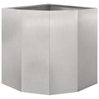 Vaso d'angolo Argento 45 x 45 x 50 cm Acciaio inossidabile