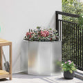 Vaso d'angolo Argento 45 x 45 x 50 cm Acciaio zincato
