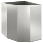 Vaso d'angolo Argento 45 x 45 x 50 cm Acciaio zincato
