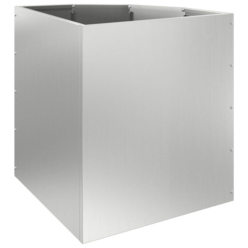 Vaso d'angolo Argento 45 x 45 x 50 cm Acciaio zincato