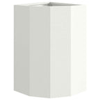 Vaso d'angolo Bianco 30 x 30 x 50 cm Acciaio