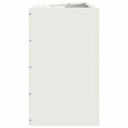 Vaso d'angolo Bianco 30 x 30 x 50 cm Acciaio