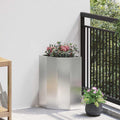 Vaso d'angolo Argento 30 x 30 x 50 cm Acciaio inossidabile
