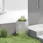 Vaso d'angolo Argento 30 x 30 x 50 cm Acciaio inossidabile