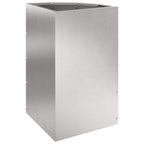 Vaso d'angolo Argento 30 x 30 x 50 cm Acciaio inossidabile