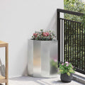 Vaso d'angolo Argento 30 x 30 x 50 cm Acciaio zincato