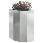 Vaso d'angolo Argento 30 x 30 x 50 cm Acciaio zincato
