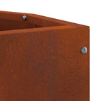 Vaso d'angolo Ruggine 30 x 30 x 50 cm acciaio corten
