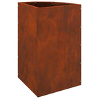 Vaso d'angolo Ruggine 30 x 30 x 50 cm acciaio corten
