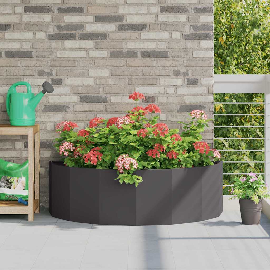 Fioriera Nero 120 x 60 x 35 cm Acciaio