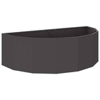 Fioriera Nero 120 x 60 x 35 cm Acciaio
