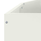 Fioriera Bianco 120 x 60 x 35 cm Acciaio