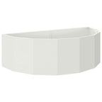 Fioriera Bianco 120 x 60 x 35 cm Acciaio