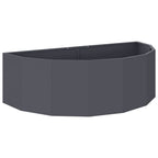 Fioriera Antracite 120 x 60 x 35 cm Acciaio