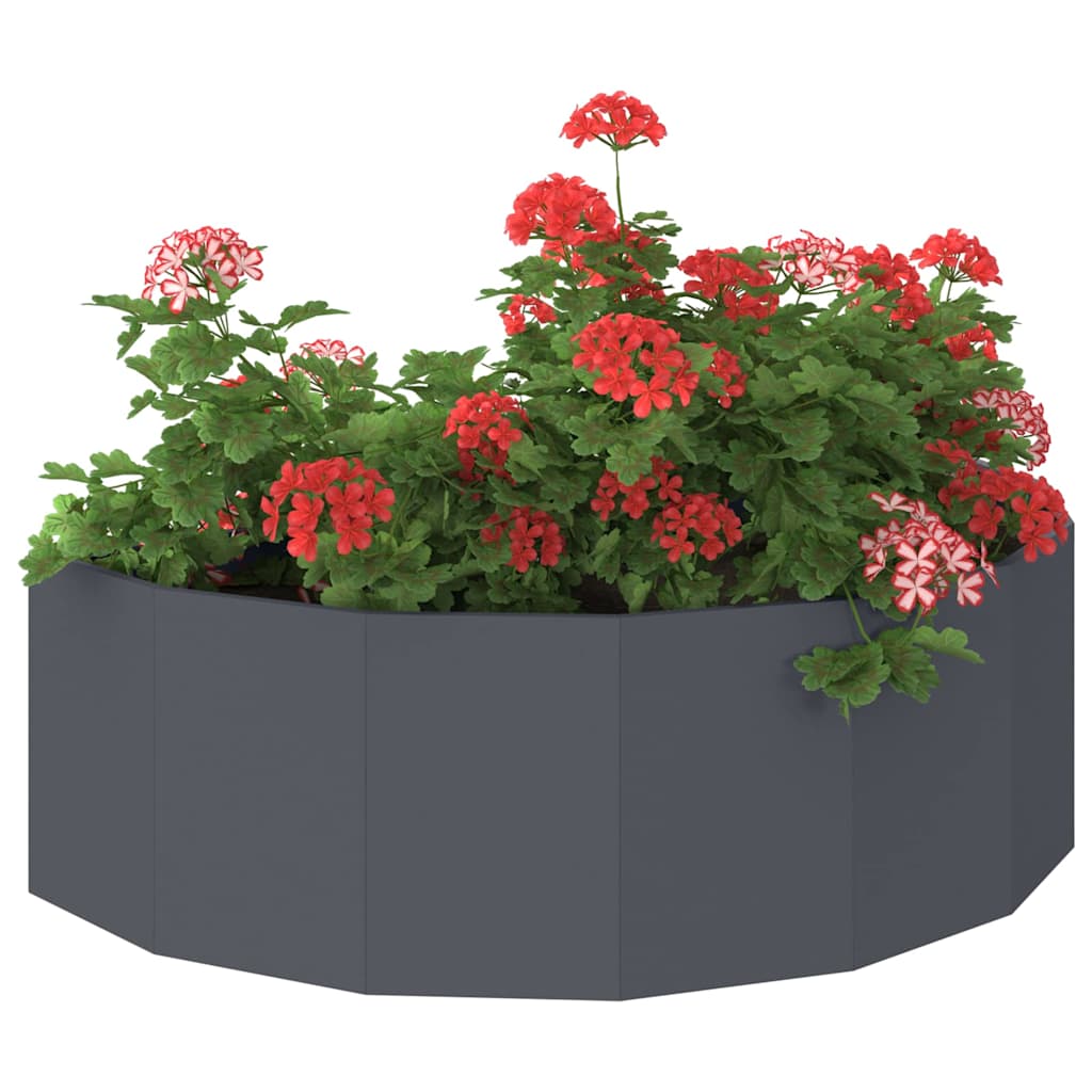 Fioriera Antracite 120 x 60 x 35 cm Acciaio