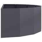 Fioriera Antracite 120 x 60 x 35 cm Acciaio