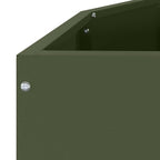 Fioriera Verde oliva 120 x 60 x 35 cm Acciaio