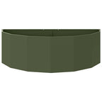 Fioriera Verde oliva 120 x 60 x 35 cm Acciaio