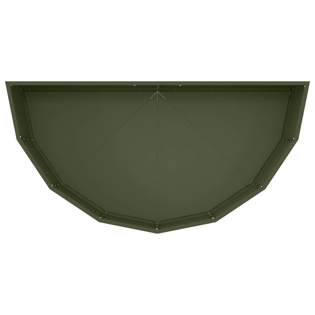 Fioriera Verde oliva 120 x 60 x 35 cm Acciaio