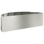 Fioriera Argento 120 x 60 x 35 cm Acciaio inossidabile
