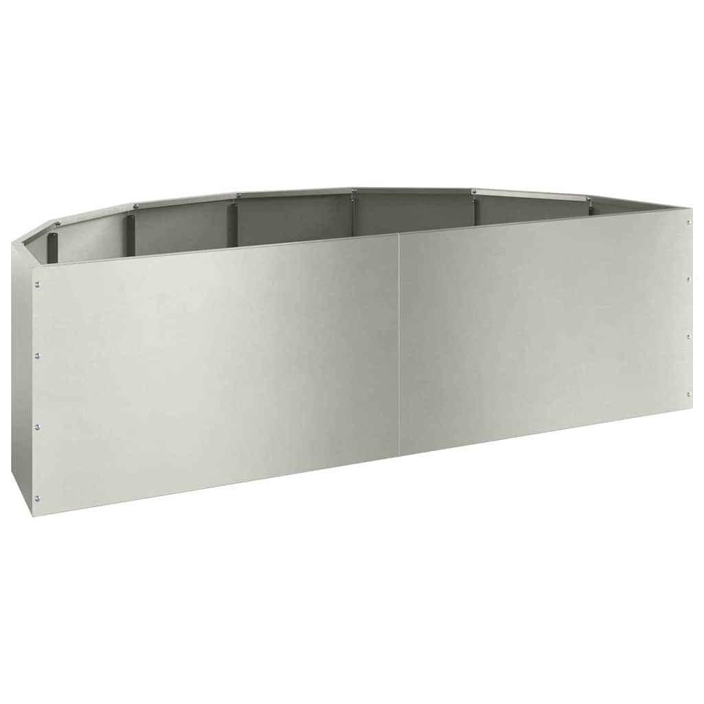 Fioriera Argento 120 x 60 x 35 cm Acciaio inossidabile