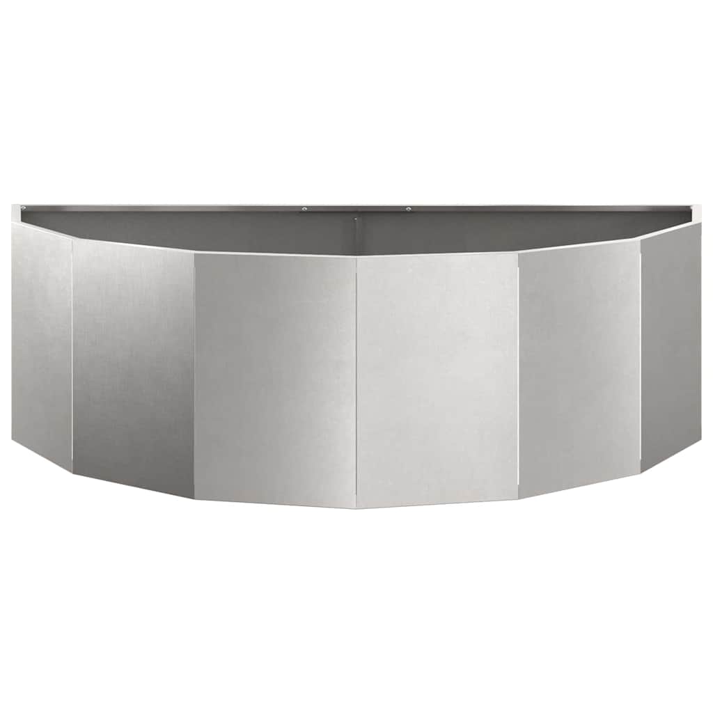 Fioriera Argento 120 x 60 x 35 cm Acciaio inossidabile