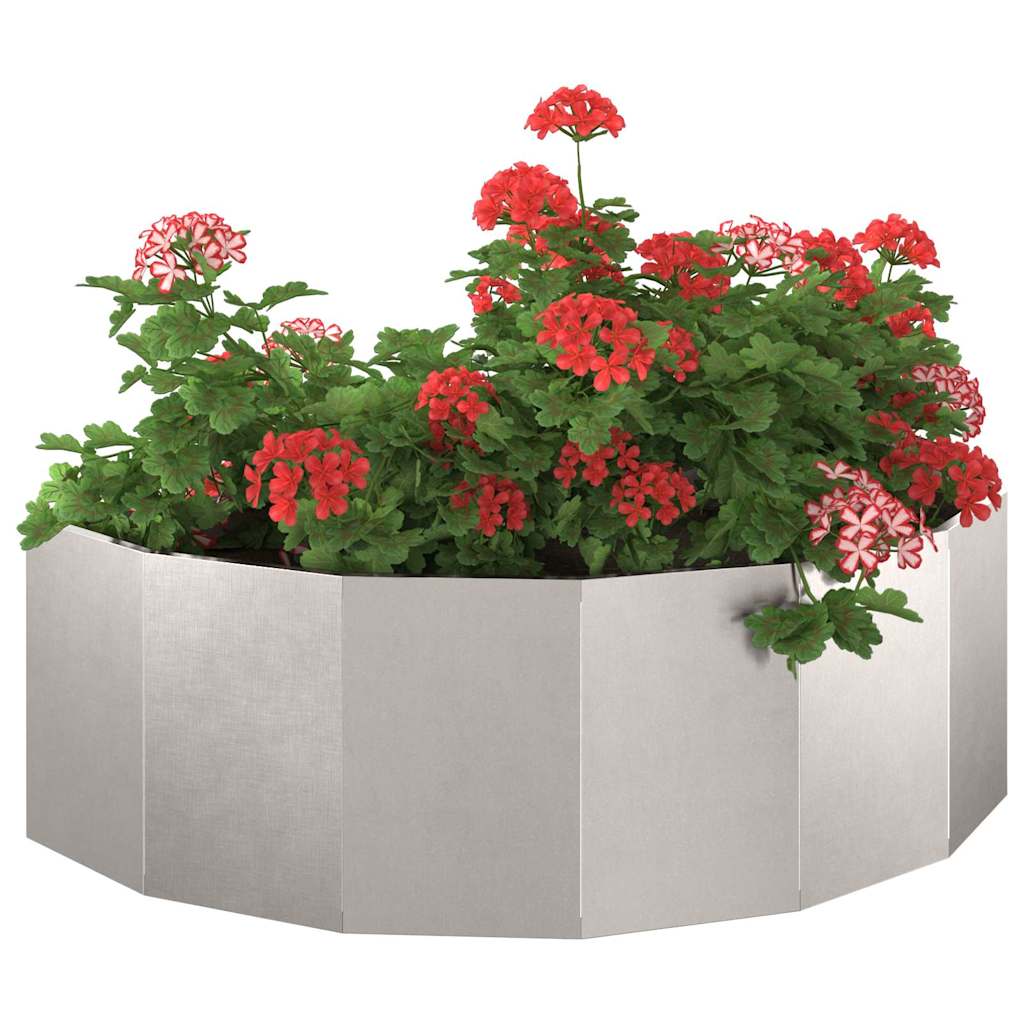 Fioriera Argento 120 x 60 x 35 cm Acciaio inossidabile