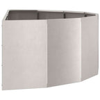 Fioriera Argento 120 x 60 x 35 cm Acciaio inossidabile