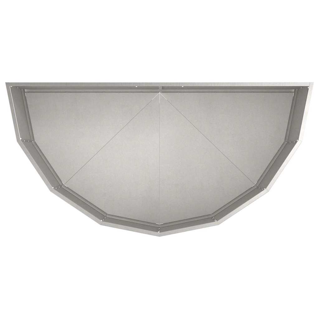 Fioriera Argento 120 x 60 x 35 cm Acciaio inossidabile