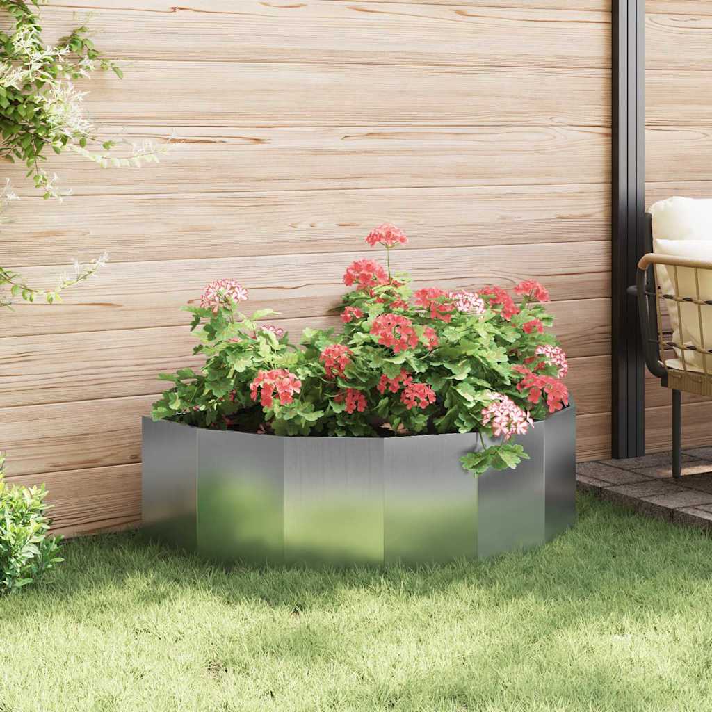 Fioriera Argento 120 x 60 x 35 cm Acciaio zincato