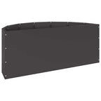 Fioriera Nero 90 x 45 x 35 cm Acciaio