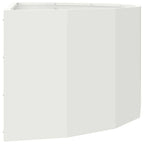 Fioriera Bianco 90 x 45 x 35 cm Acciaio