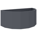 Fioriera Antracite 90 x 45 x 35 cm Acciaio