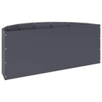 Fioriera Antracite 90 x 45 x 35 cm Acciaio