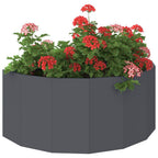 Fioriera Antracite 90 x 45 x 35 cm Acciaio