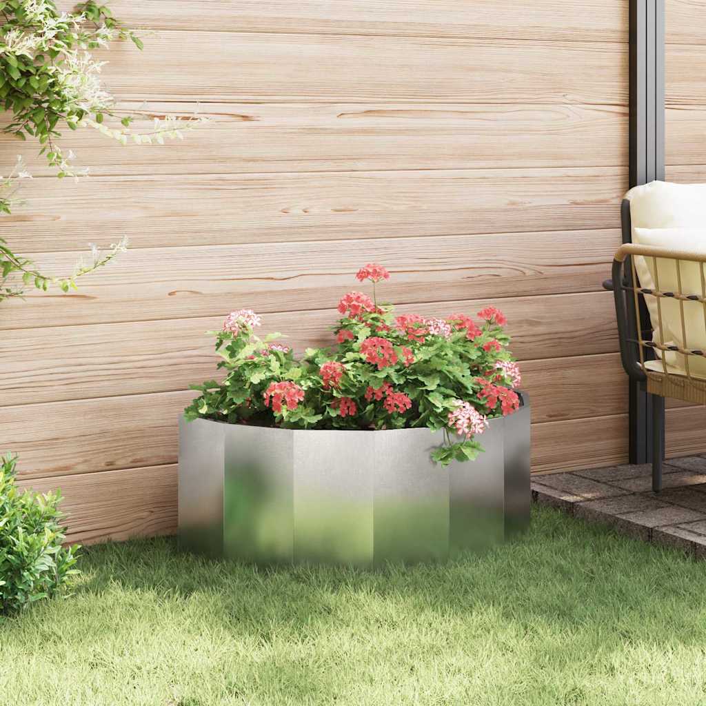 Fioriera Argento 90 x 45 x 35 cm Acciaio inossidabile