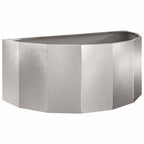 Fioriera Argento 90 x 45 x 35 cm Acciaio inossidabile