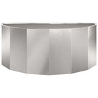 Fioriera Argento 90 x 45 x 35 cm Acciaio inossidabile
