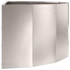 Fioriera Argento 90 x 45 x 35 cm Acciaio inossidabile
